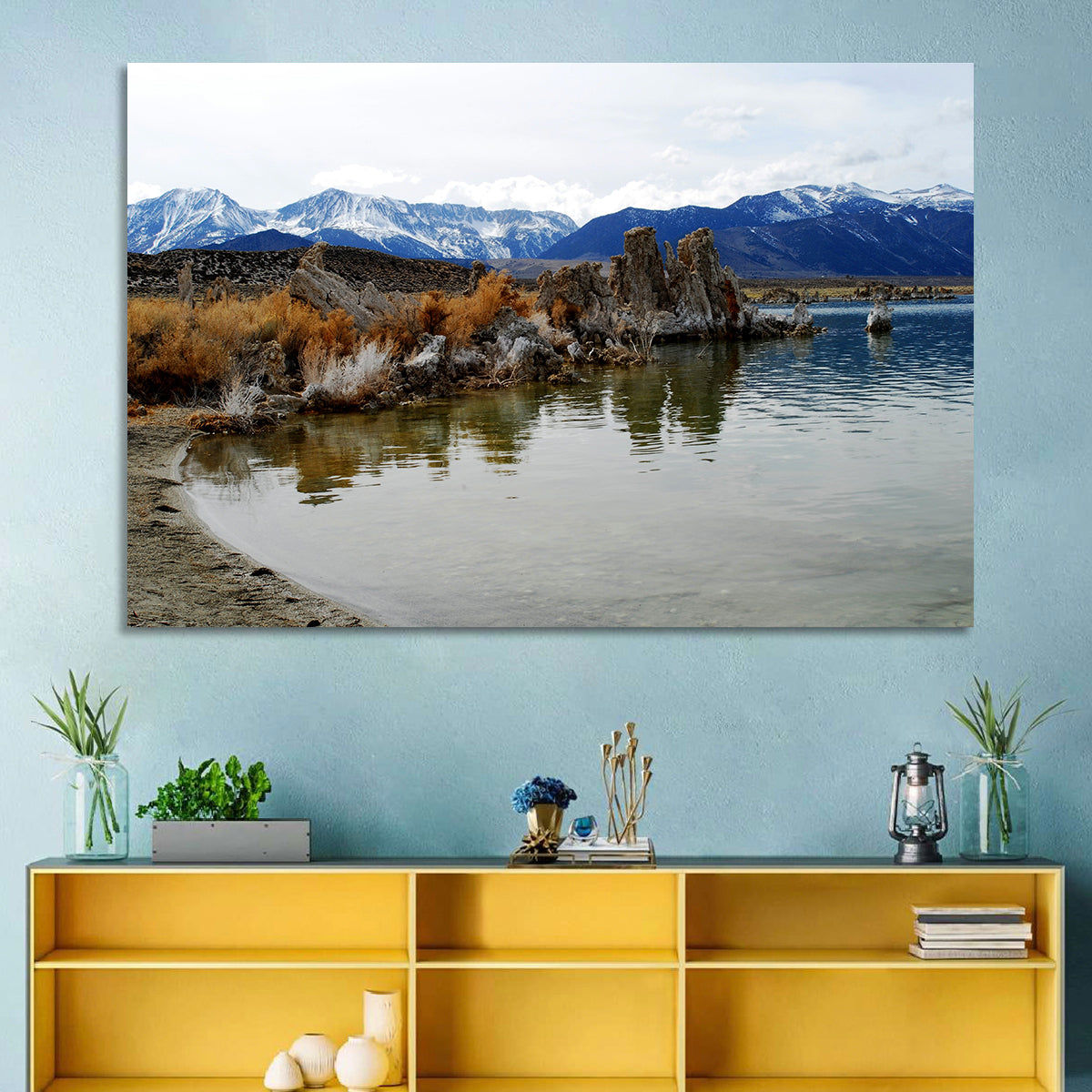 Mono Lake Tufa Towers with Mount Whitney Wall Art