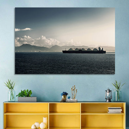Lng Tanker at Sea Wall Art