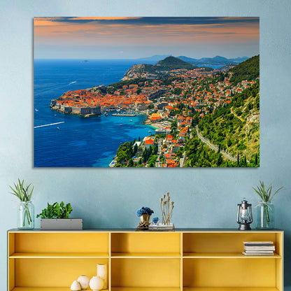 Dubrovnik Old Town Sunset Wall Art