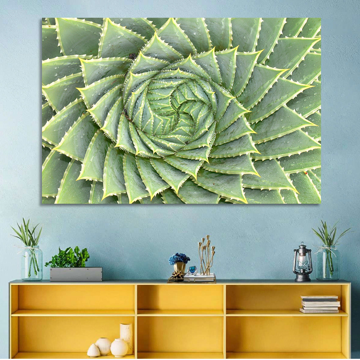 Spiral Aloe Close-up Wall Art