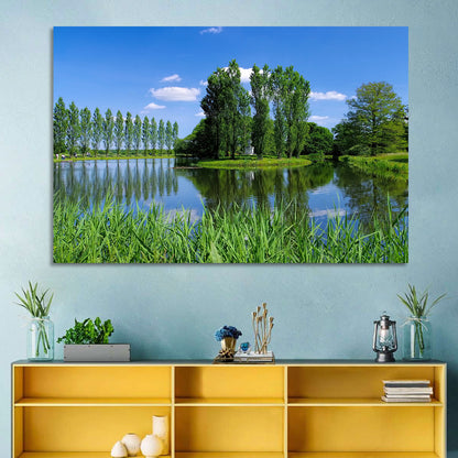 Woerlitz Rousseau Island Reflection Wall Art