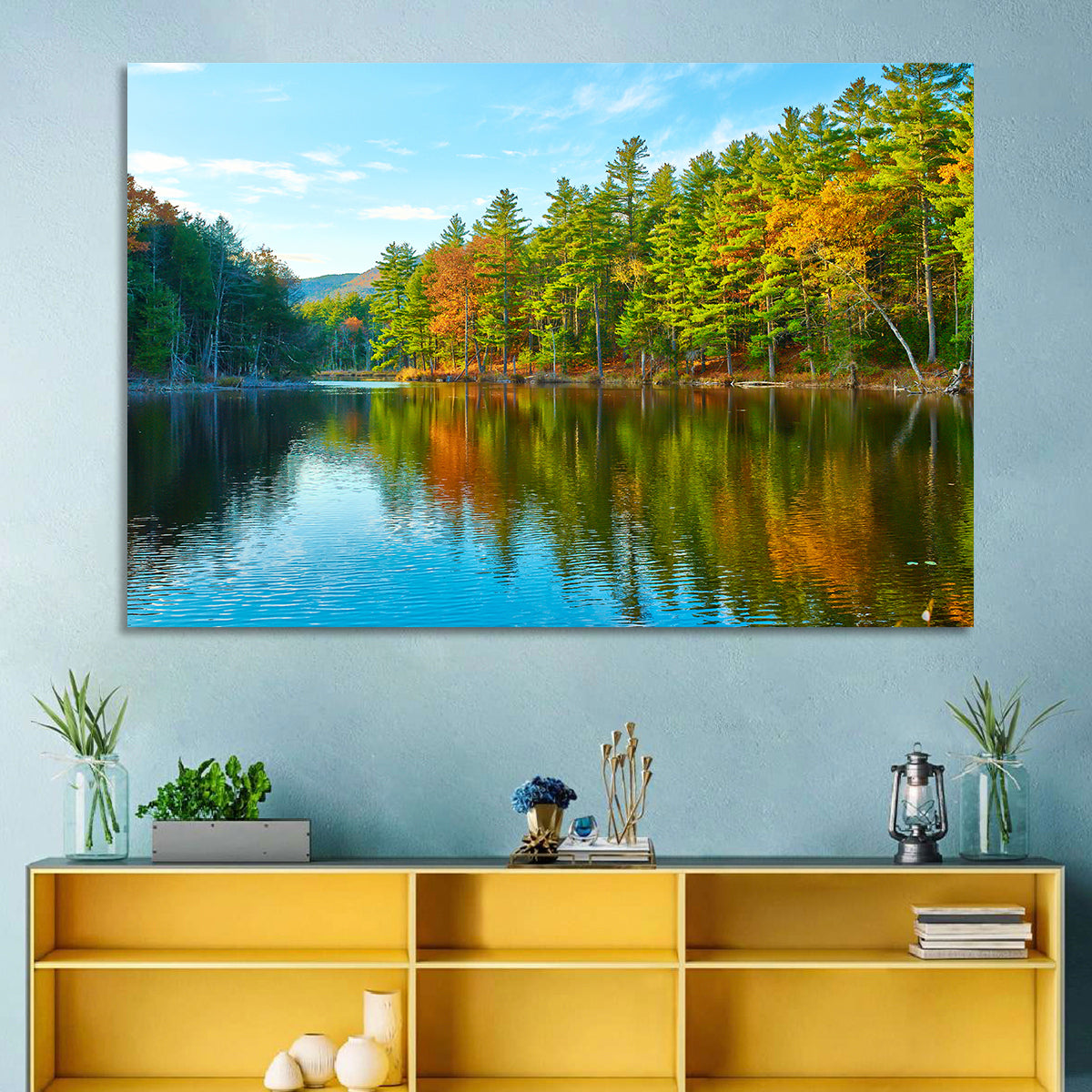 White Mountain Forest Reflections Wall Art
