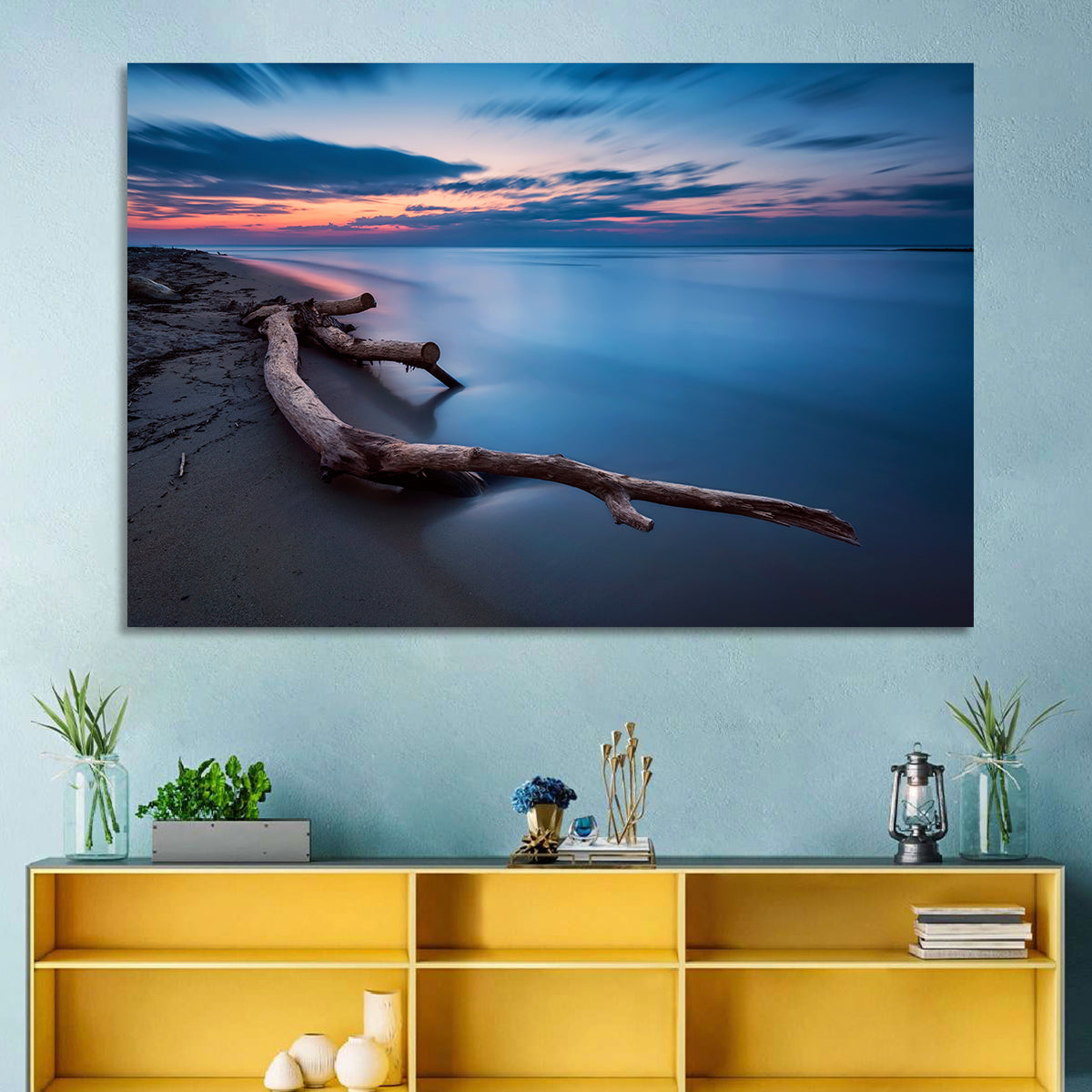 Calm Seascape at Dusk Wall Art