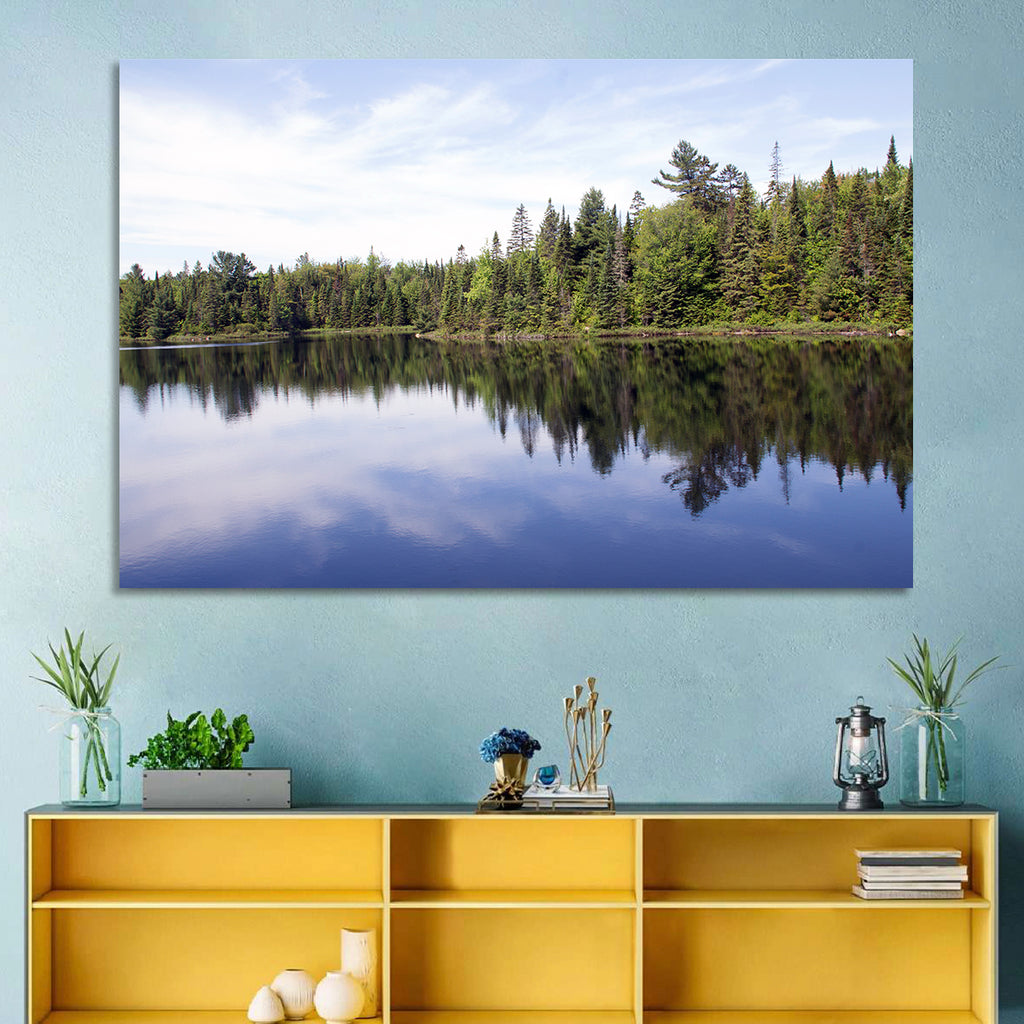 Peck Lake Shoreline Reflection Wall Art