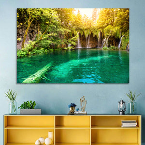 Plitvice Lake Waterfall Wall Art