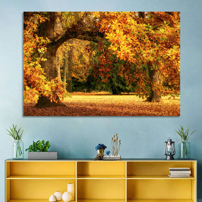 Park Autumn Trees Wall Art