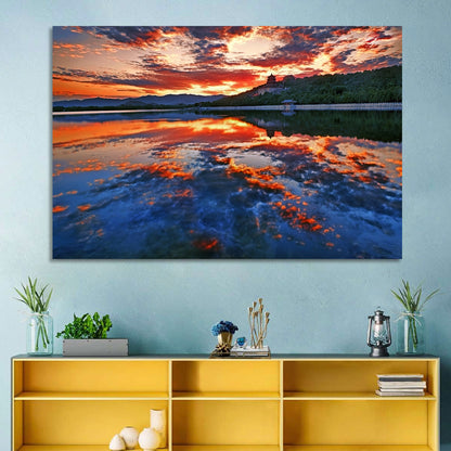 Kunming Lake Sunset, Summer Palace Wall Art
