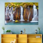Hraunfossar Falls Wall Art