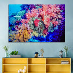 Vibrant Coral Reef Wall Art