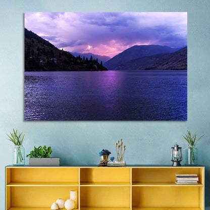Lake Chelan Violet Sunset Wall Art