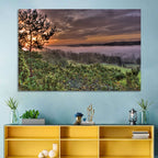 Misty Swedish Pine Valley Wall Art