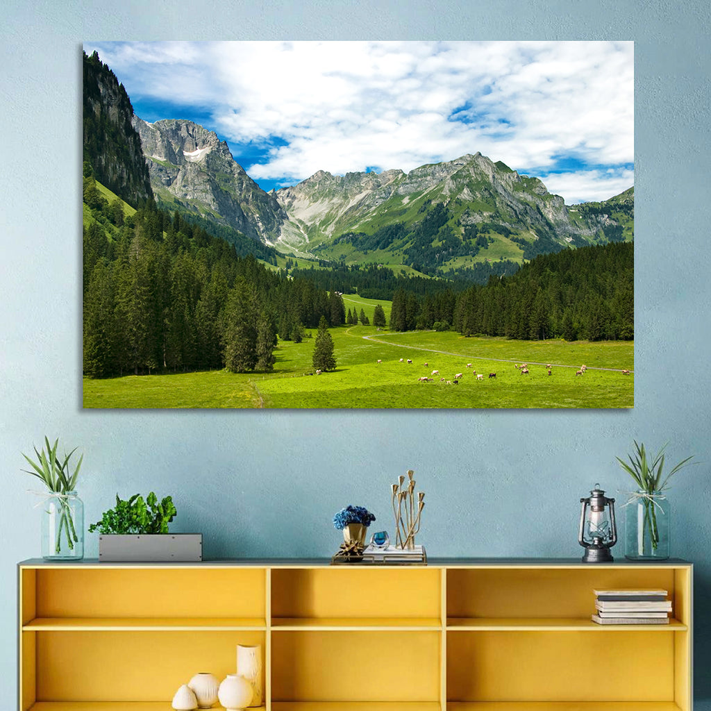 Arnibach Valley Summer Meadow Wall Art