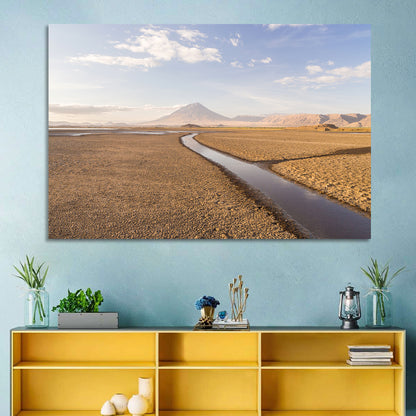 Lake Natron with Ol Doinyo Lengai Wall Art