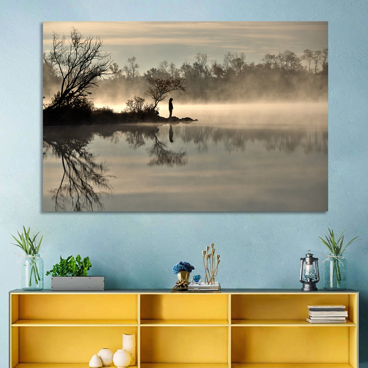 Centennial Lake Mist Wall Art