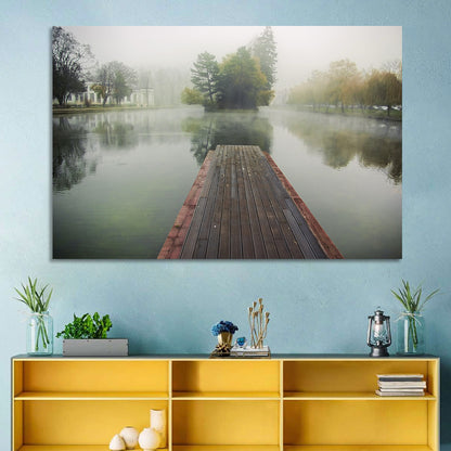 Foggy Lake Wall Art