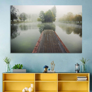 Foggy Lake Wall Art