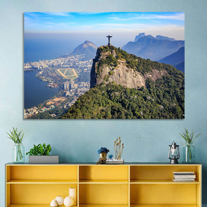 Rio De Janeiro Skyline with Christ the Redeemer Wall Art