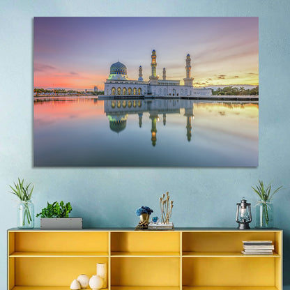Kota Kinabalu City Mosque at Sunrise Wall Art