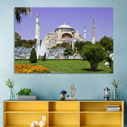 Hagia Sophia Fountain Gardens Istanbul Wall Art