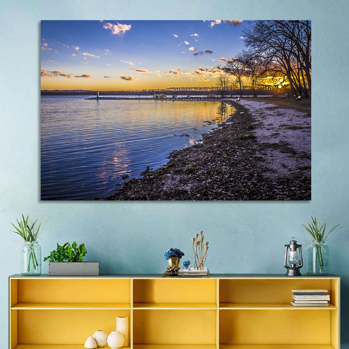 Onondaga Lake Sunset Wall Art