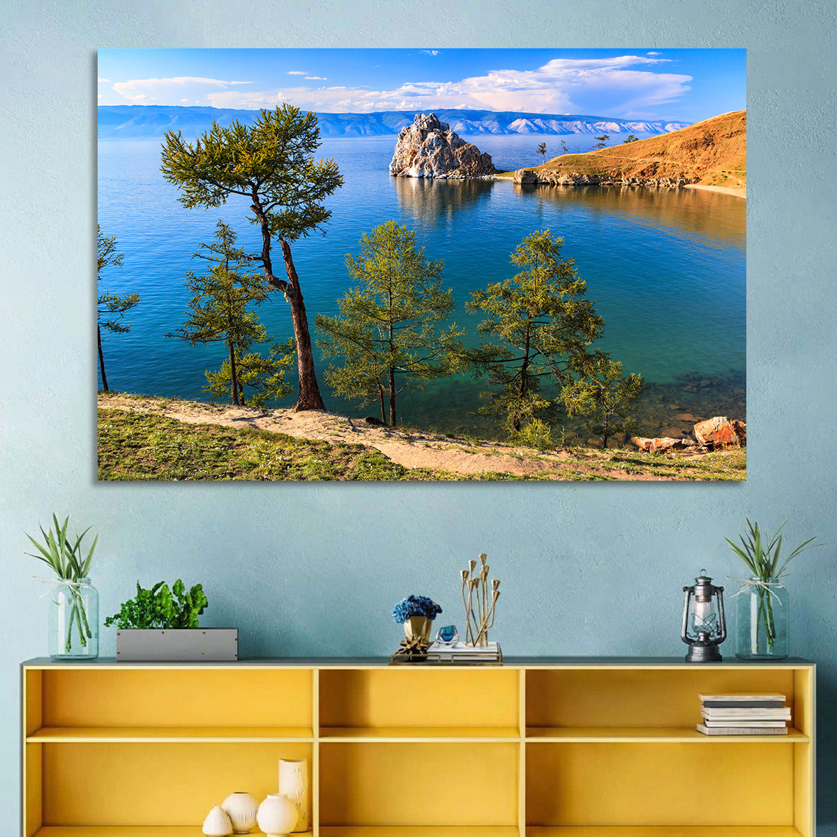 Shamanka Rock, Lake Baikal Wall Art