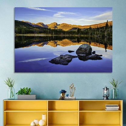 Sprague Lake Sunrise Reflection Wall Art