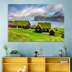 Saksun Village Landscape Wall Art