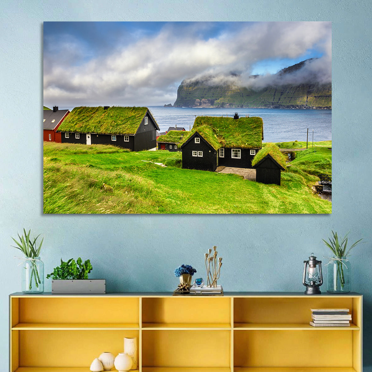Saksun Village Landscape Wall Art