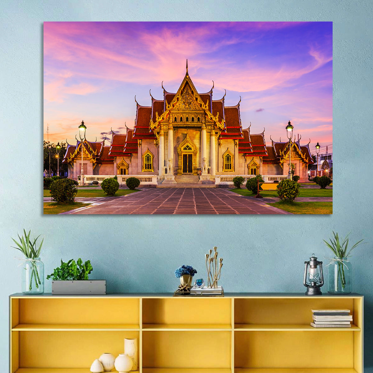 Wat Benchamabophit at Dusk Wall Art