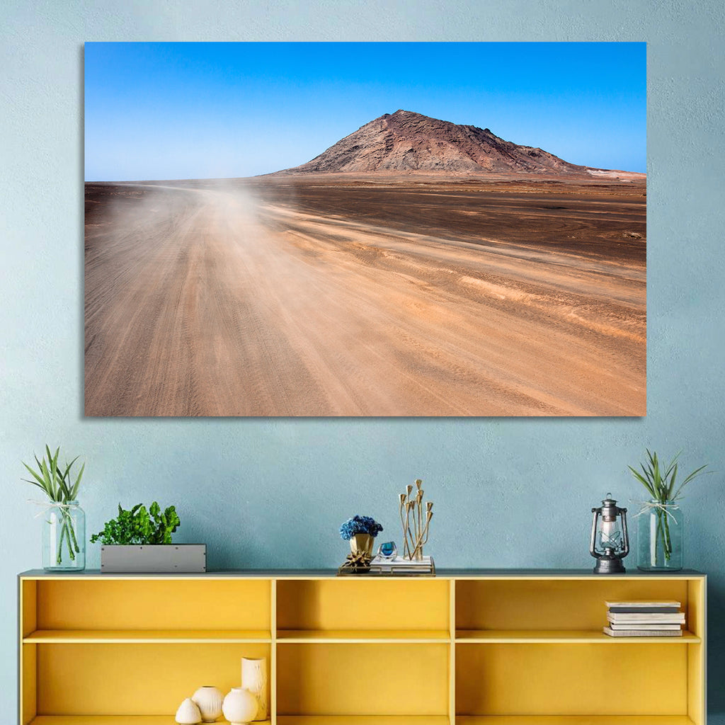 Cabo Verde Crater Road Wall Art