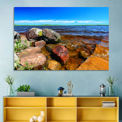 Lake Gogebic Rocky Shoreline Wall Art