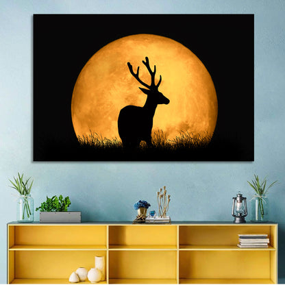 Deer & Moon Wall Art