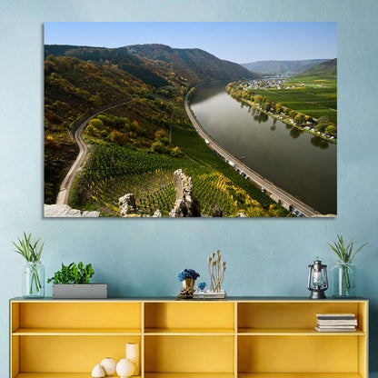 Mosel Valley at Bremm, Germany Wall Art