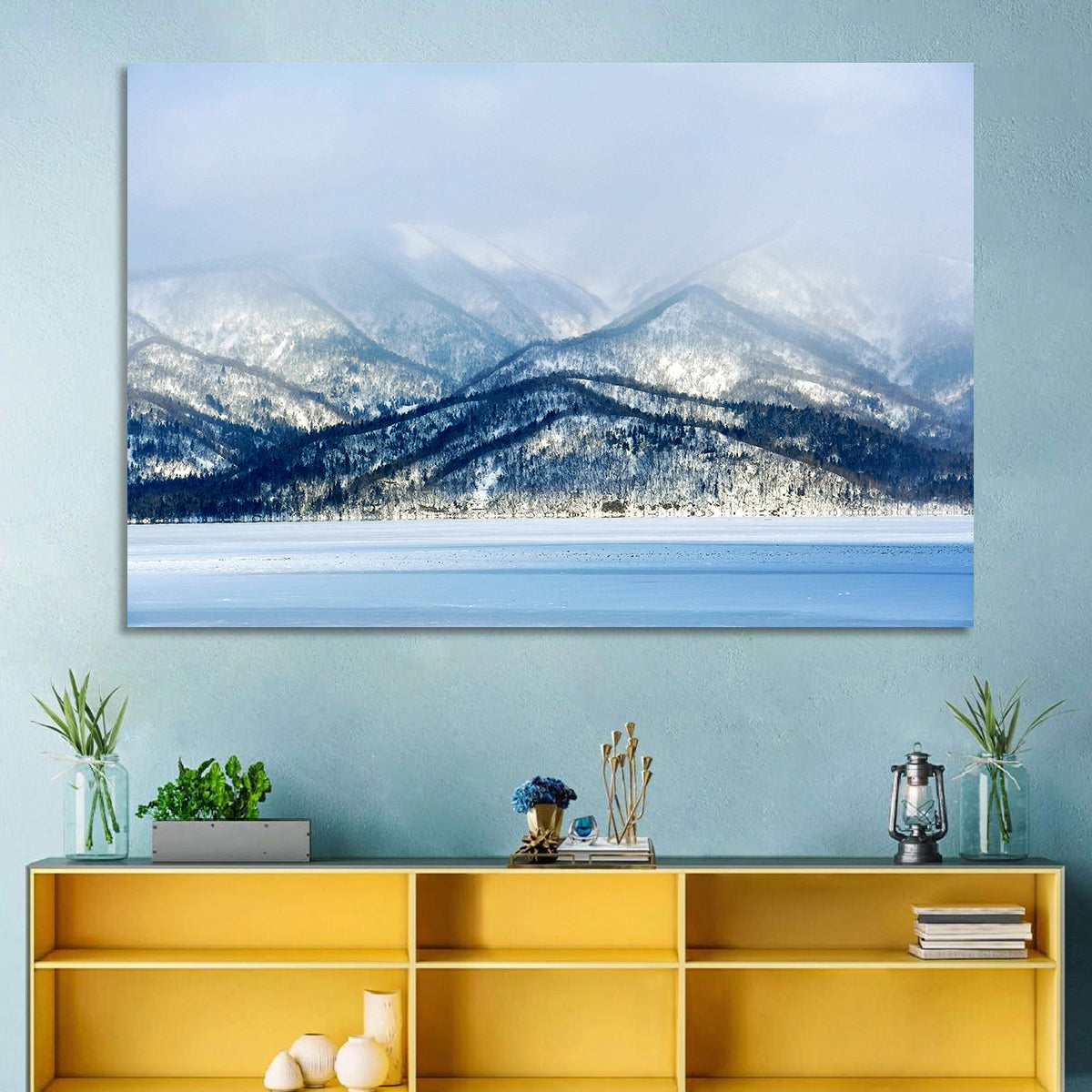 Frozen Lake Kussharo Wall Art