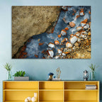 Milky Blue Geothermal Creek Wall Art