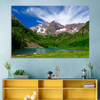 Maroon Bells Reflections at Maroon Lake Wall Art