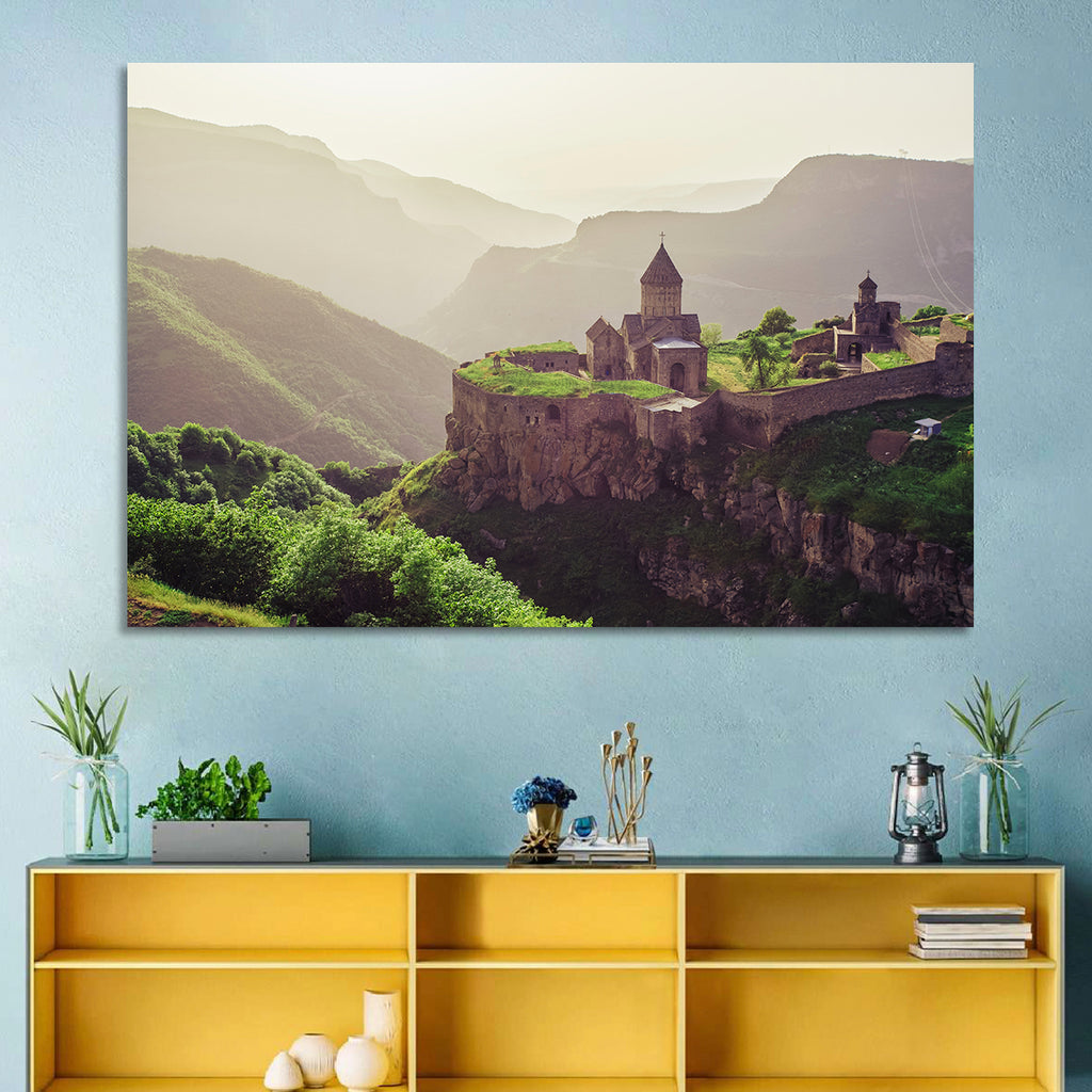 Tatev Monastery at Golden Hour Wall Art