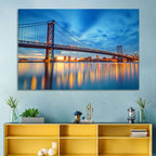 Benjamin Franklin Bridge Twilight Wall Art