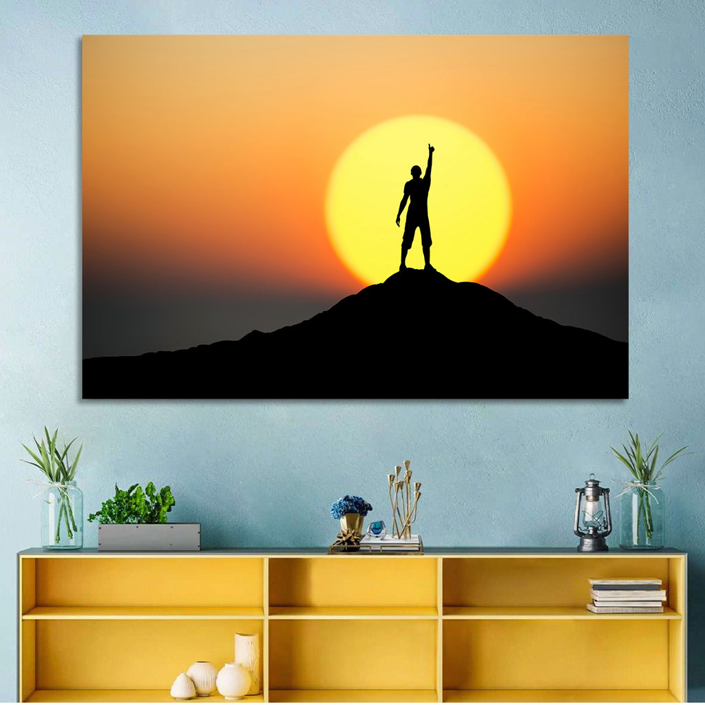 Champion Silhouette at Sunset Wall Art