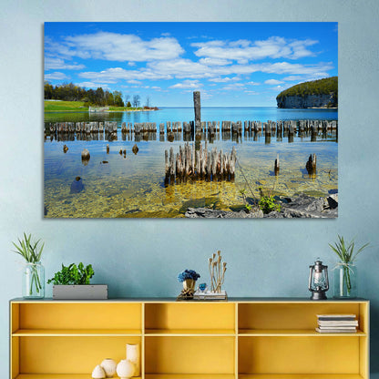 Big Bay De Noc Garden View Wall Art