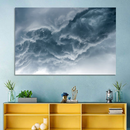 Turbulent Storm Cloud Abstract Wall Art