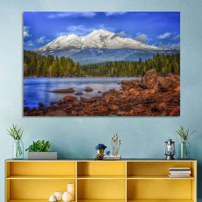 Mount Shasta Over Lake Siskiyou Wall Art