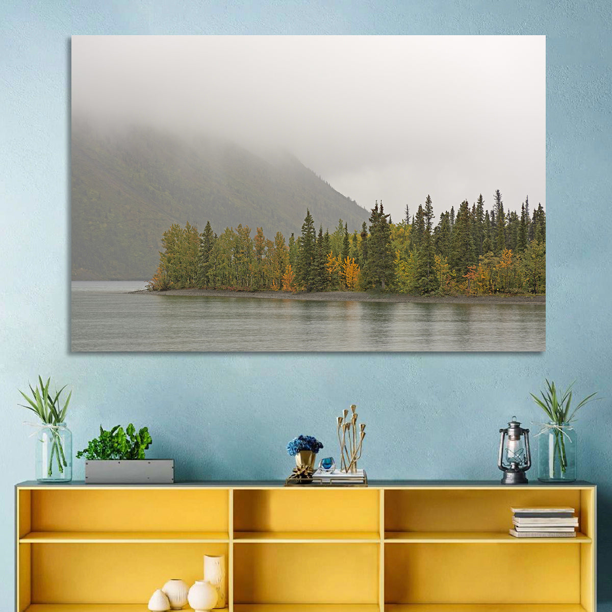 Kathleen Lake Autumn Shoreline Wall Art