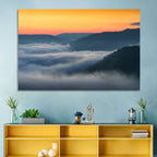 Foggy Mountains West Virginia Wall Art