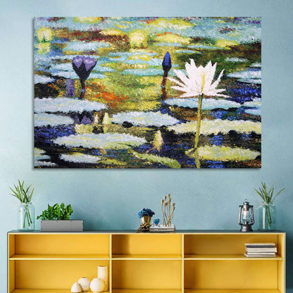 Impressionist Water Lilies Study Wall Art