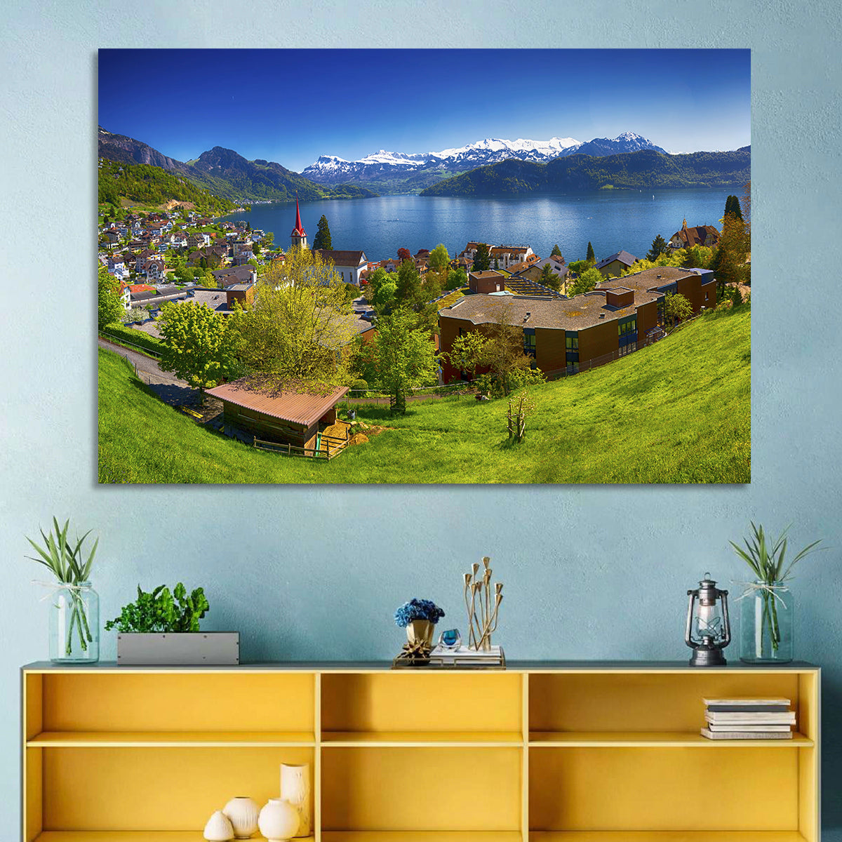 Lake Lucerne, Weggis Wall Art