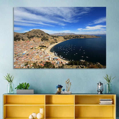 Copacabana Aerial Over Lake Titicaca Wall Art