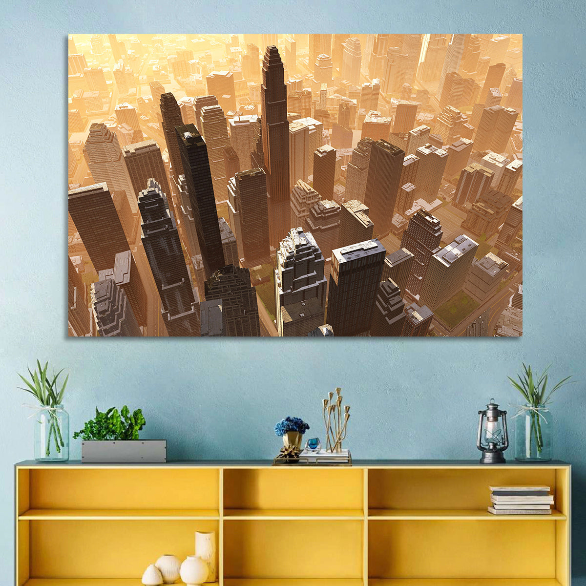 Arizona Skyscrapers at Golden Hour Wall Art
