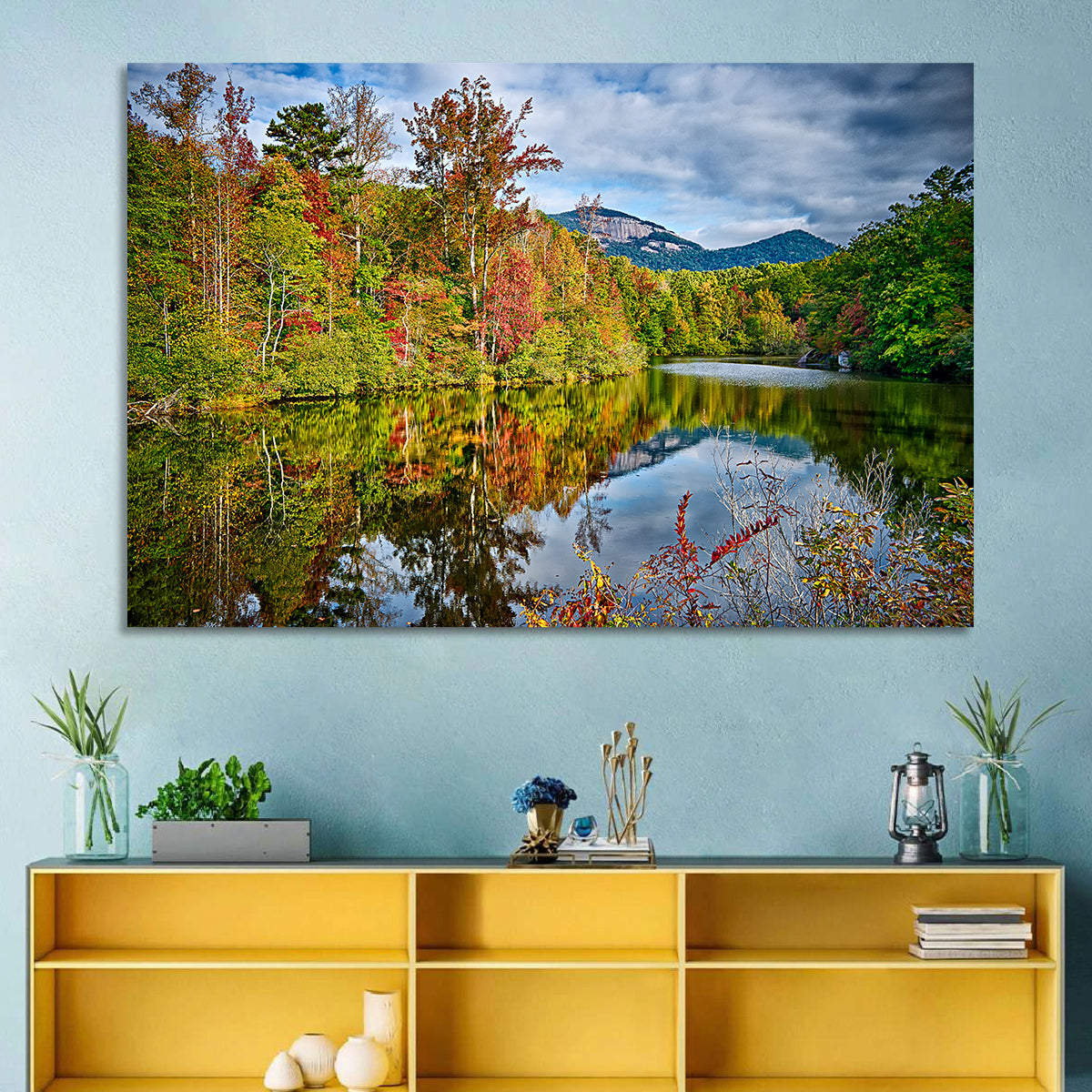 Lake Jocassee Autumn Reflection Wall Art