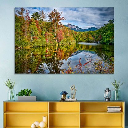 Lake Jocassee Autumn Reflection Wall Art
